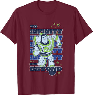 Disney Pixar Toy Story to Infinity and Beyond Buzz Lightyear T-Shirt - T-Shirt | Maroon