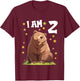 2 Years old 2 birthday Bears Boy Girl Bear T-Shirt - T-Shirt | Maroon