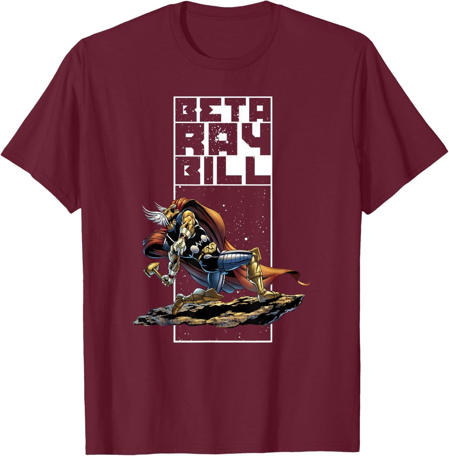 Marvel Comics Retro Beta Ray Bill Mighty Thor Vintage T-Shirt - T-Shirt | Maroon