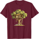 Nice Treehouse Costume for Adventures Boys and Girls T-Shirt - T-Shirt | Maroon