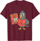 This Is My Book Character Costume-Funny Pigeon, Kids Reading T-Shirt - T-Shirt | Maroon