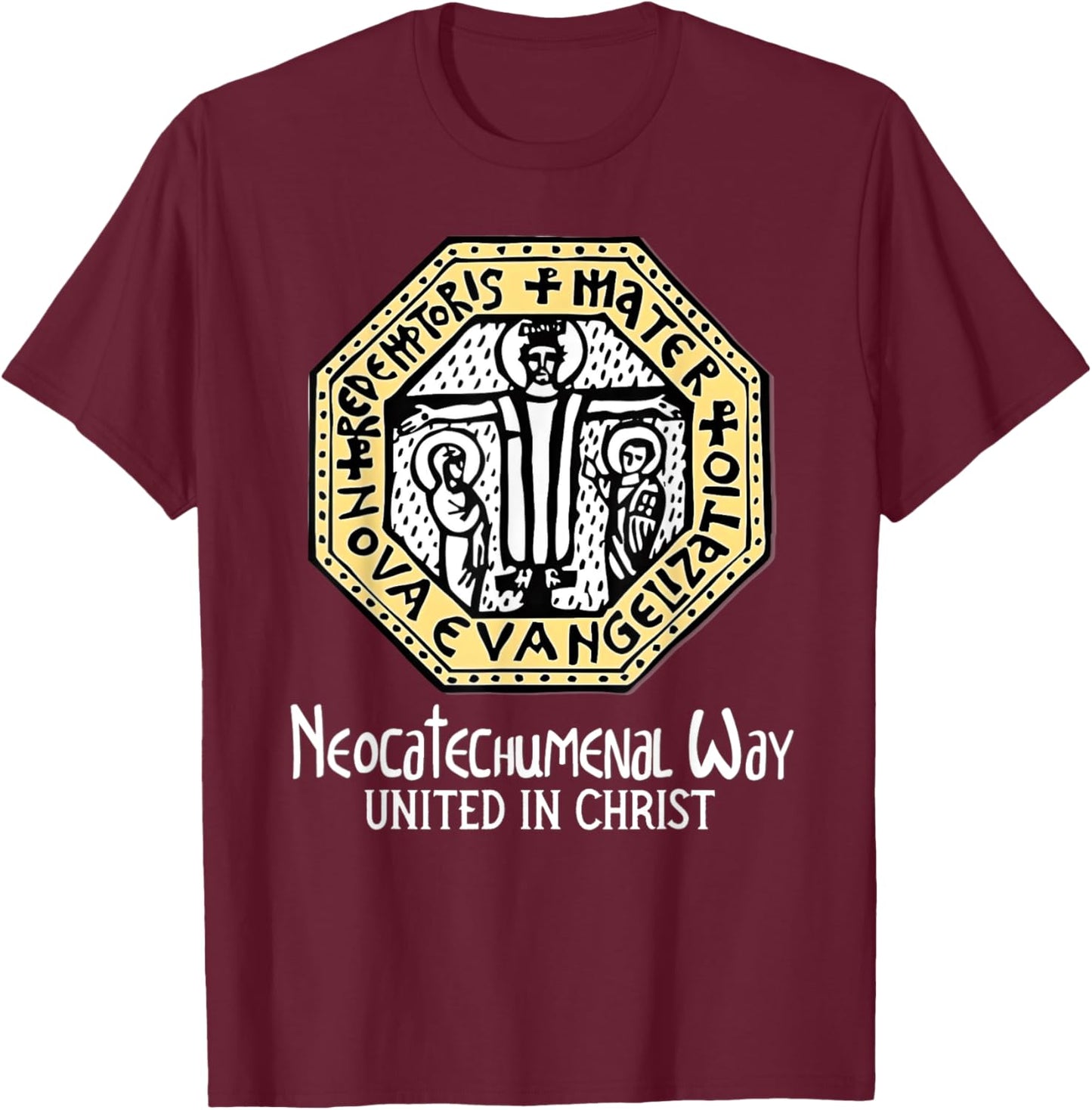 Neocatechumenal Way NCW Modern Catholic T-Shirt - T-Shirt | Maroon