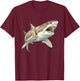 Sand Tiger Shark T-Shirt - T-Shirt | Maroon