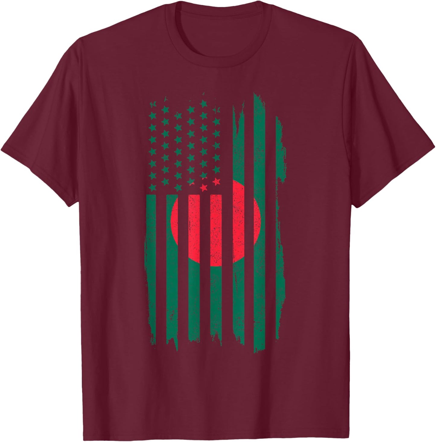 Bangladesh Pride Bangladeshi American Flag Roots Heritage T-Shirt - T-Shirt | Maroon