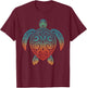 Tribal Tattoo Hawaiian Maori Sun Sea Turtle T-Shirt - T-Shirt | Maroon