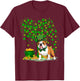 Shamrock Tree Leprechaun Hat English Bulldog St Patricks Day Women Kids T-Shirt - T-Shirt | Maroon