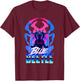 Blue Beetle Movie Silhouette T-Shirt - T-Shirt | Maroon
