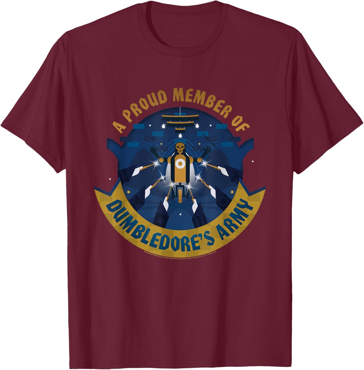 Harry Potter A Proud Member of Dumbledore's Army T-Shirt - T-Shirt | Maroon
