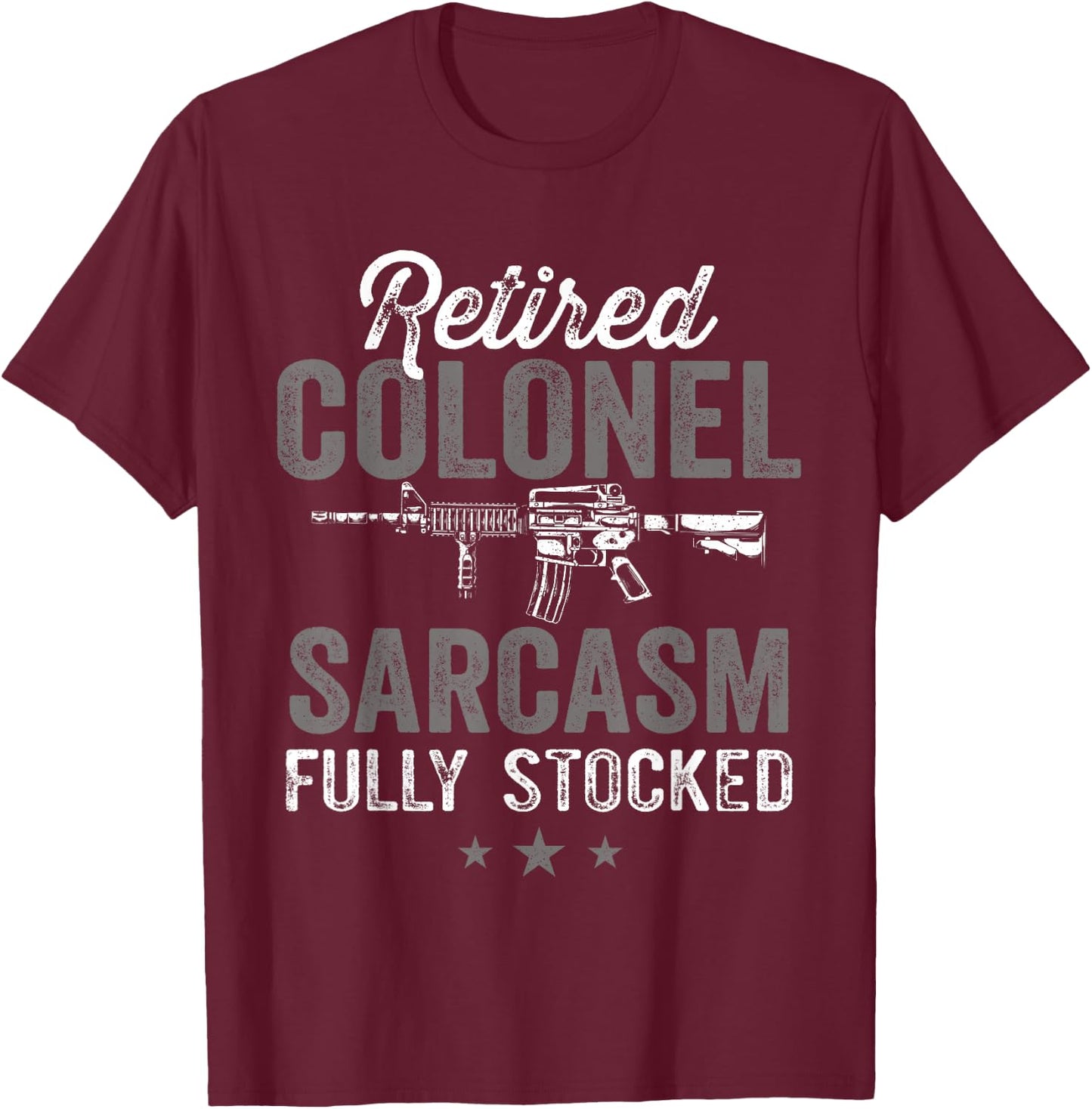 Retired Colonel Retirement Air Force Rank Lieutenant T-Shirt - T-Shirt | Maroon