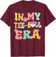 In My Teeball Era Retro Groovy T ball ball Kids Girl Boy T-Shirt - T-Shirt | Maroon