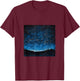 Night Sky With Stars T-Shirt - T-Shirt | Maroon