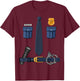Funny Halloween Policeman Police Officer Costume T-Shirt - T-Shirt | Maroon
