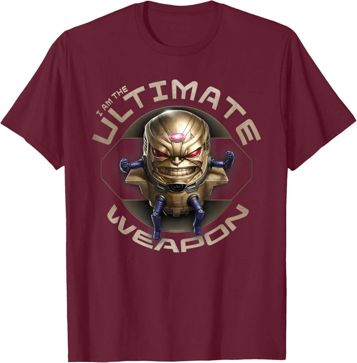 Marvel Ant-Man and the Wasp: Quantumania Ultimate MODOK T-Shirt - T-Shirt | Maroon