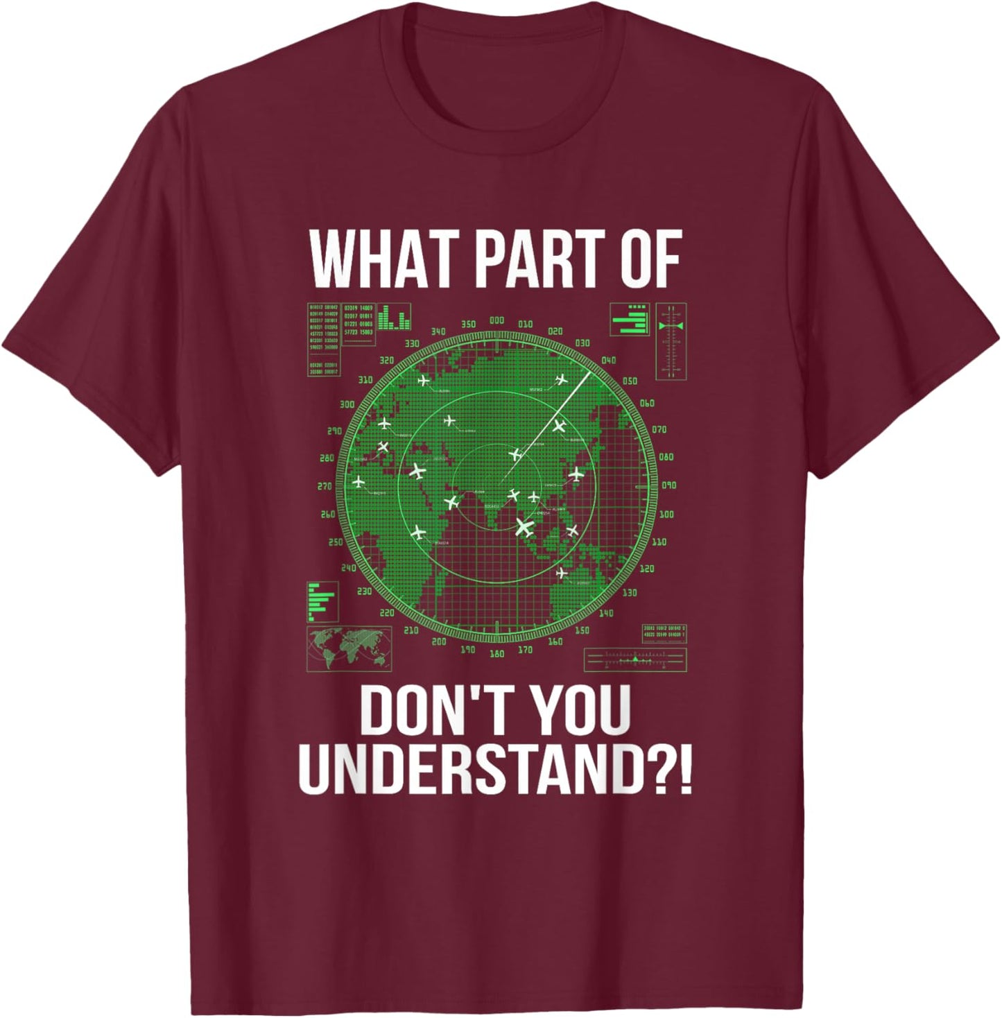 Air traffic controller T-Shirt - T-Shirt | Maroon