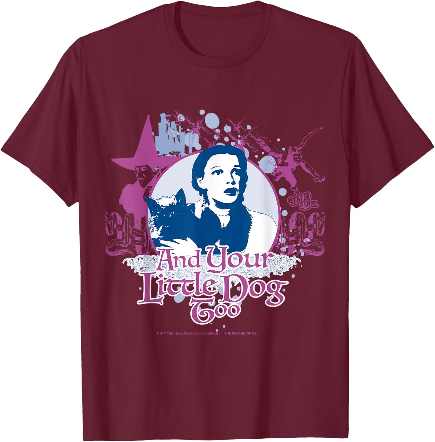 The Wizard Of Oz - Wicked Witch Of The West Dorothy Toto T-Shirt - T-Shirt | Maroon