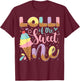 Lolli Of The Sweet One Ice Cream 1St Birthday Party T-Shirt - T-Shirt | Maroon