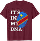 Coole Afrika Kongo Flagge Kongolese DNA Congo T-Shirt - T-Shirt | Maroon