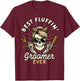 Dog Groomer Dog Grooming Skeleton Best Fluffin Groomer Ever Men Women T-Shirt - T-Shirt | Maroon