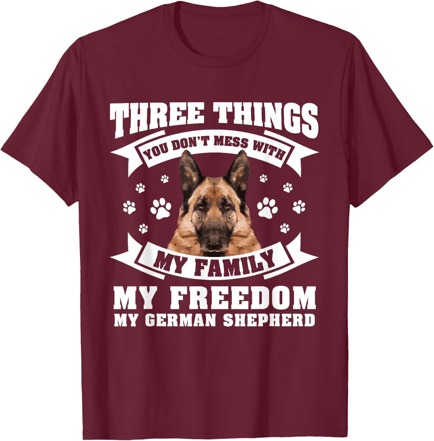 German Shepherd For Owner Men Women German Shepherd Lover T-Shirt - T-Shirt | Maroon