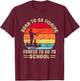 Funny Born To Go Fishing Bass Fish Fisherman Boys T-Shirt - T-Shirt | Maroon