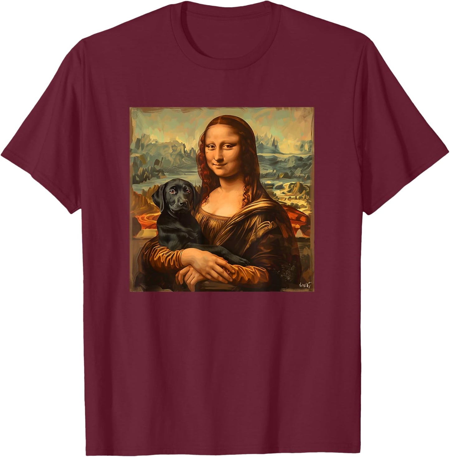 Black Labrador Shirt Black Labs T-Shirt - T-Shirt | Maroon