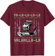Viking Pagan Christmas - Norse Ship - Viking Longship T-Shirt - T-Shirt | Maroon