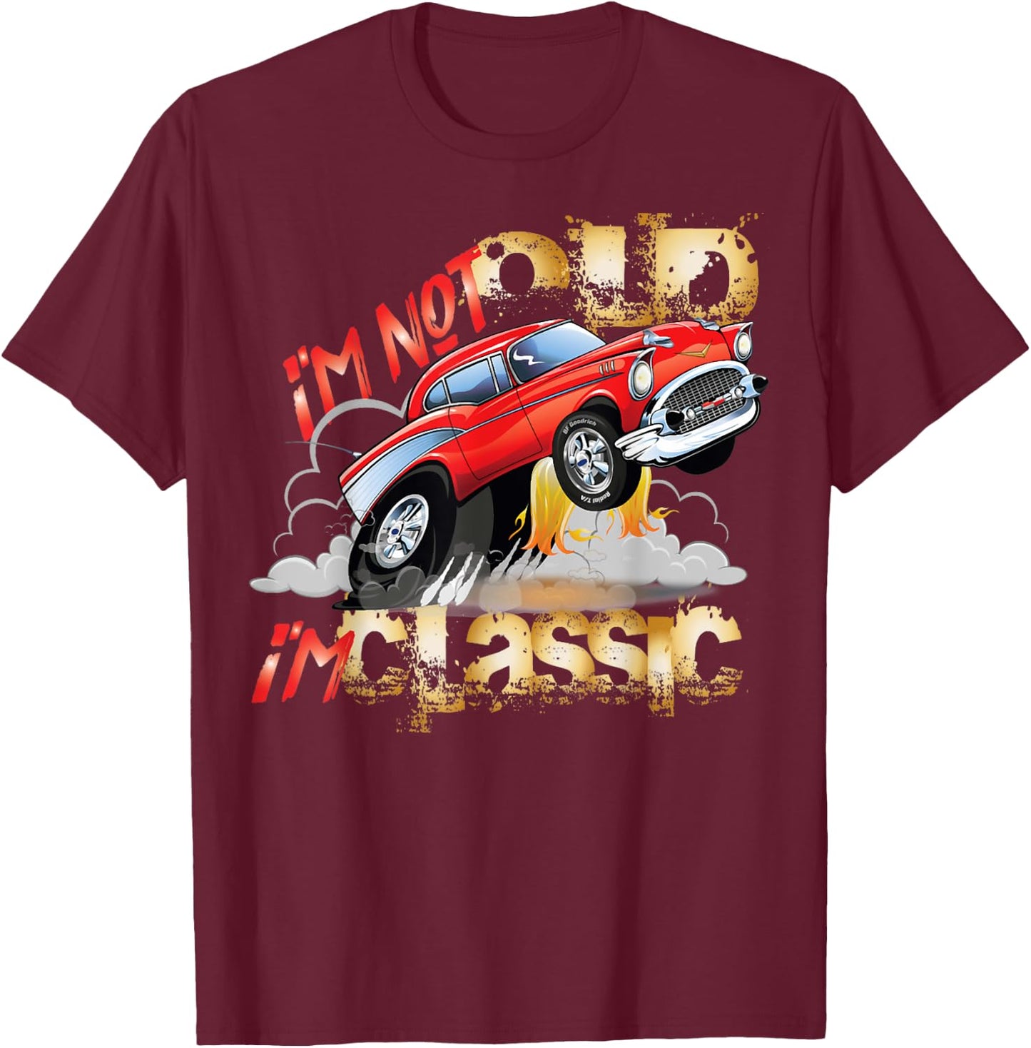 1957 57 Chevys Truck Vintage Hotrod Cars T-Shirt - T-Shirt | Maroon