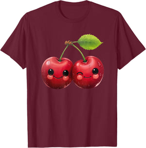 Funny Cherries Cherry T-Shirt - T-Shirt | Maroon