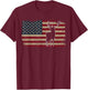 Deer Hunting American Flag I Proud Hunter Gift Men T-Shirt - T-Shirt | Maroon