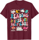 Reading Is Self-Care Book Lover Teacher Student Gift Men Women T-Shirt - T-Shirt | Maroon