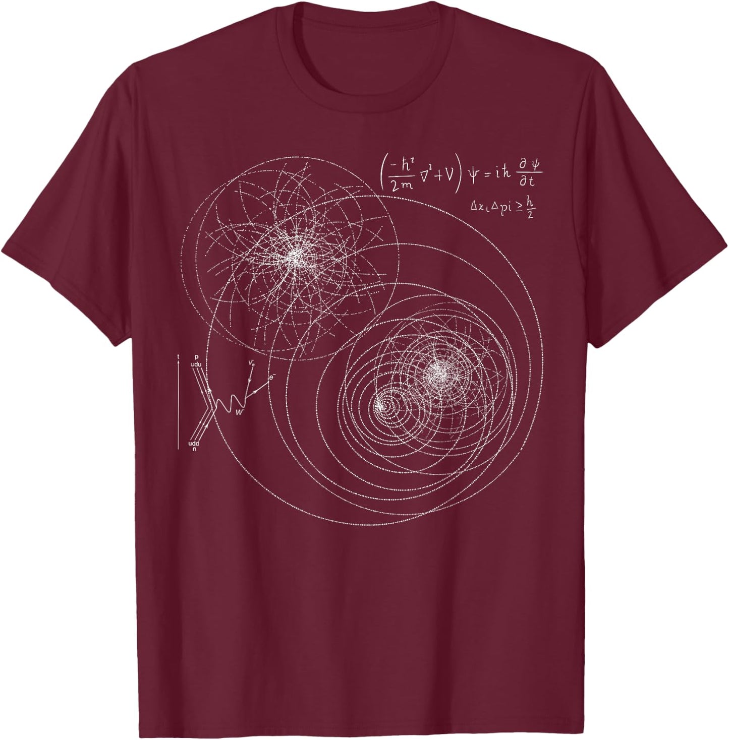 Higgs Boson Physics Quantum Mechanics Science Lover Teacher T-Shirt - T-Shirt | Maroon