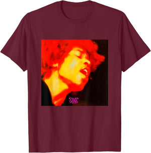 Karl Ferris Jimi Hendrix Electric Ladyland Cover Art GOAT T-Shirt - T-Shirt | Maroon
