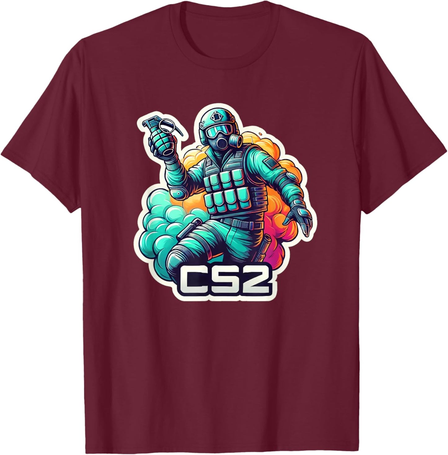 CS2 Game Esports T-Shirt - T-Shirt | Maroon