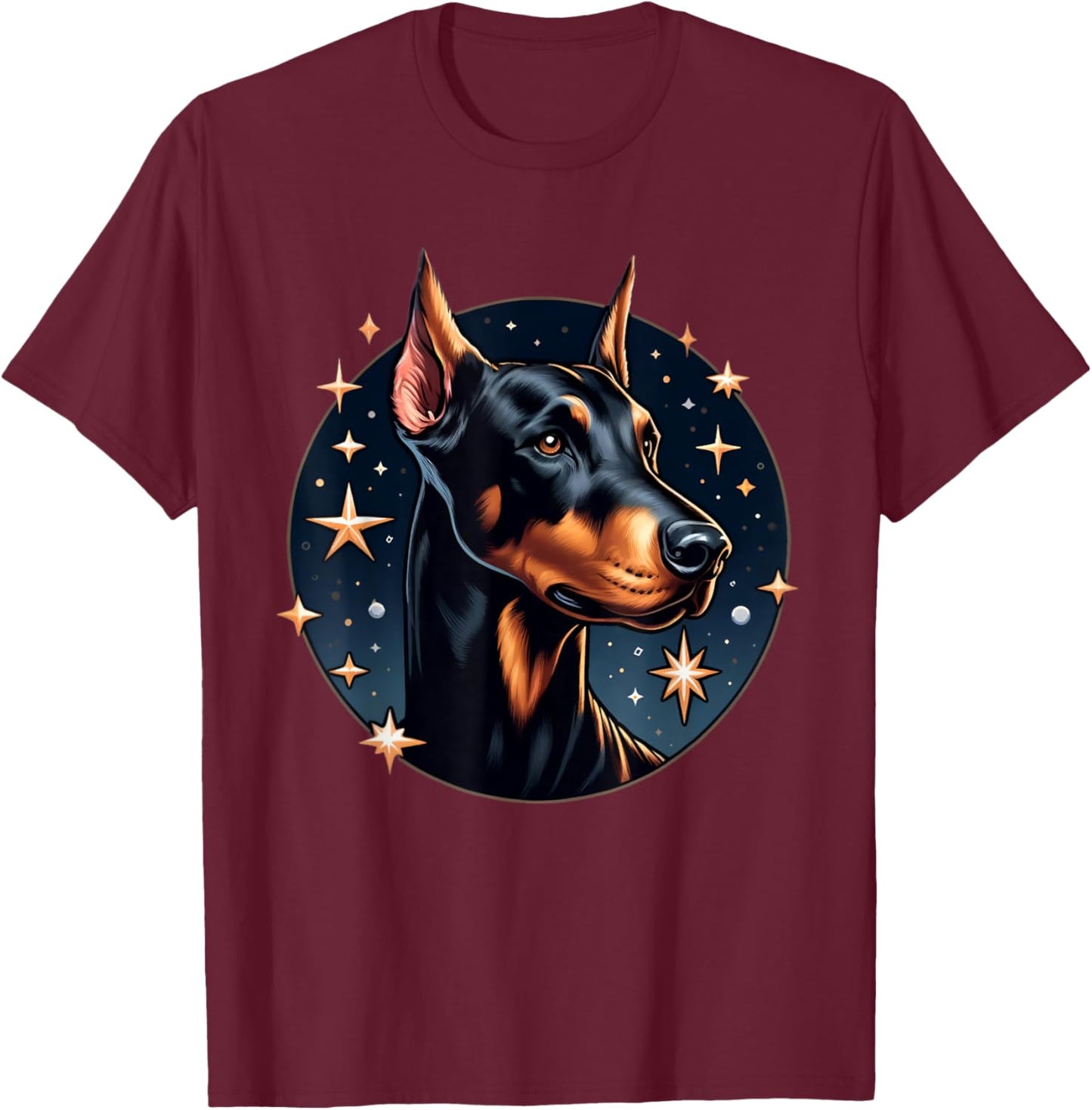 Doberman T-Shirt - T-Shirt | Maroon