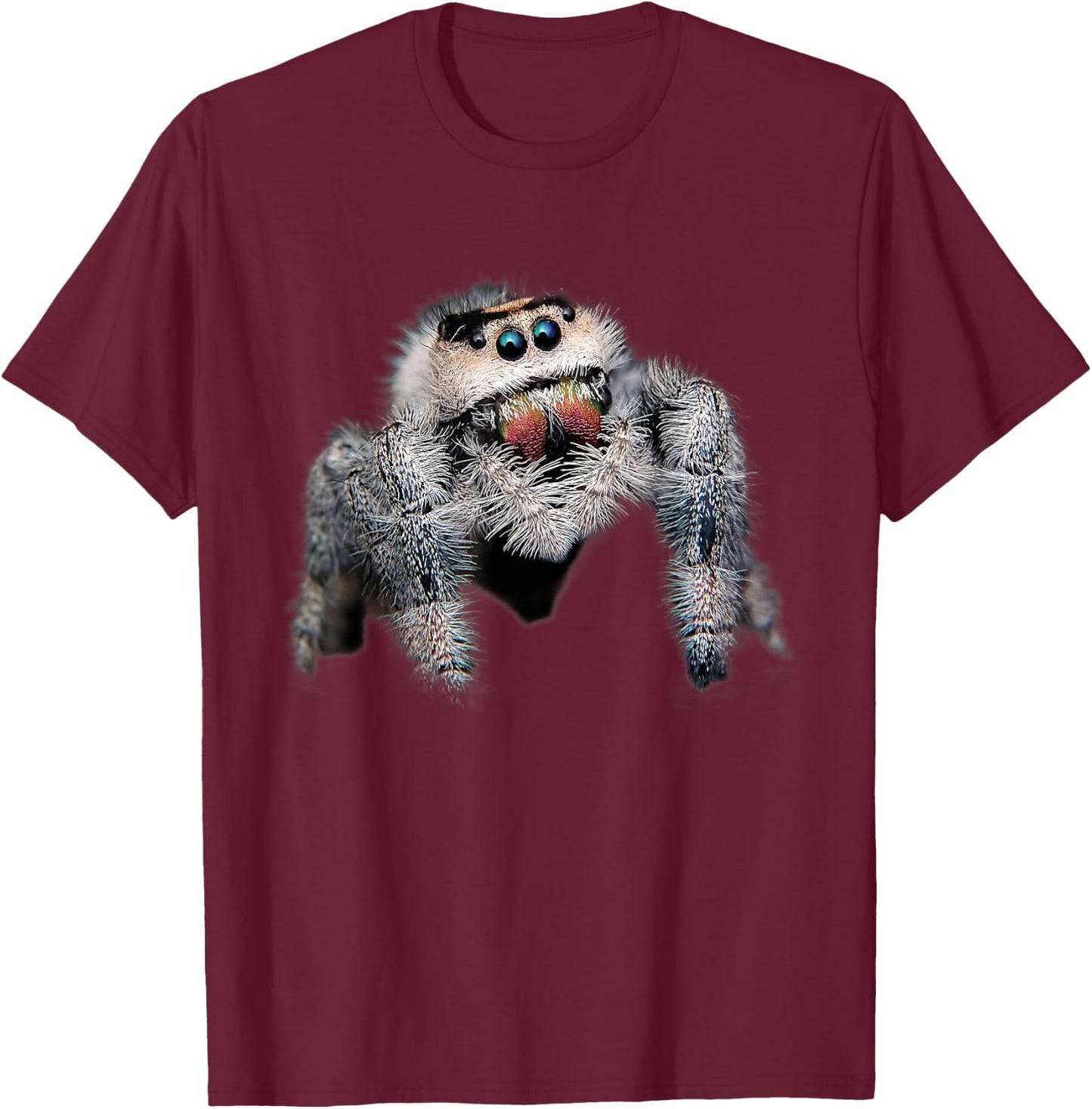 Arachnid Pet Spider Salticidae - Cute Spider T-Shirt - T-Shirt | Maroon