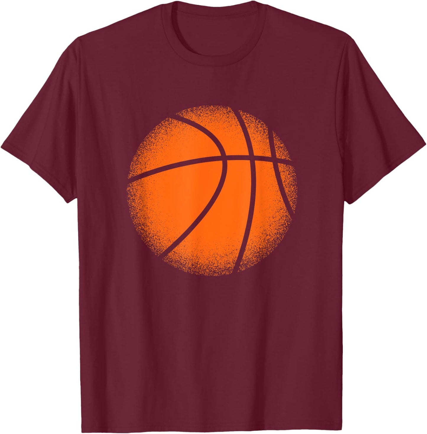 Basketball Player Coach Funny Bball Lover Sports Vintage T-Shirt - T-Shirt | Maroon