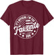 It's Official I'm The Favorite Son Funny Vintage T-Shirt - T-Shirt | Maroon