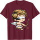 Angel Cupid Shirt Funny Love Blind Cupid Valentines Day T-Shirt - T-Shirt | Maroon