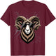 Retro Ram in Sunglasses Men Women Kids Novelty Funny T-Shirt - T-Shirt | Maroon