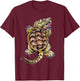 Alligator Snapping Turtle Neo-Traditional Tattoo Flash T-Shirt - T-Shirt | Maroon