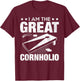Cornhole Teams I Am the Great Cornholio Black X-Small T-Shirt - T-Shirt | Maroon