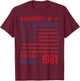 Making America Great Since 1981 42nd Birthday T-Shirt - T-Shirt | Maroon