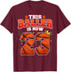 This Basketball Baller Is Now 23 Years Old Happy My Birthday T-Shirt - T-Shirt | Maroon