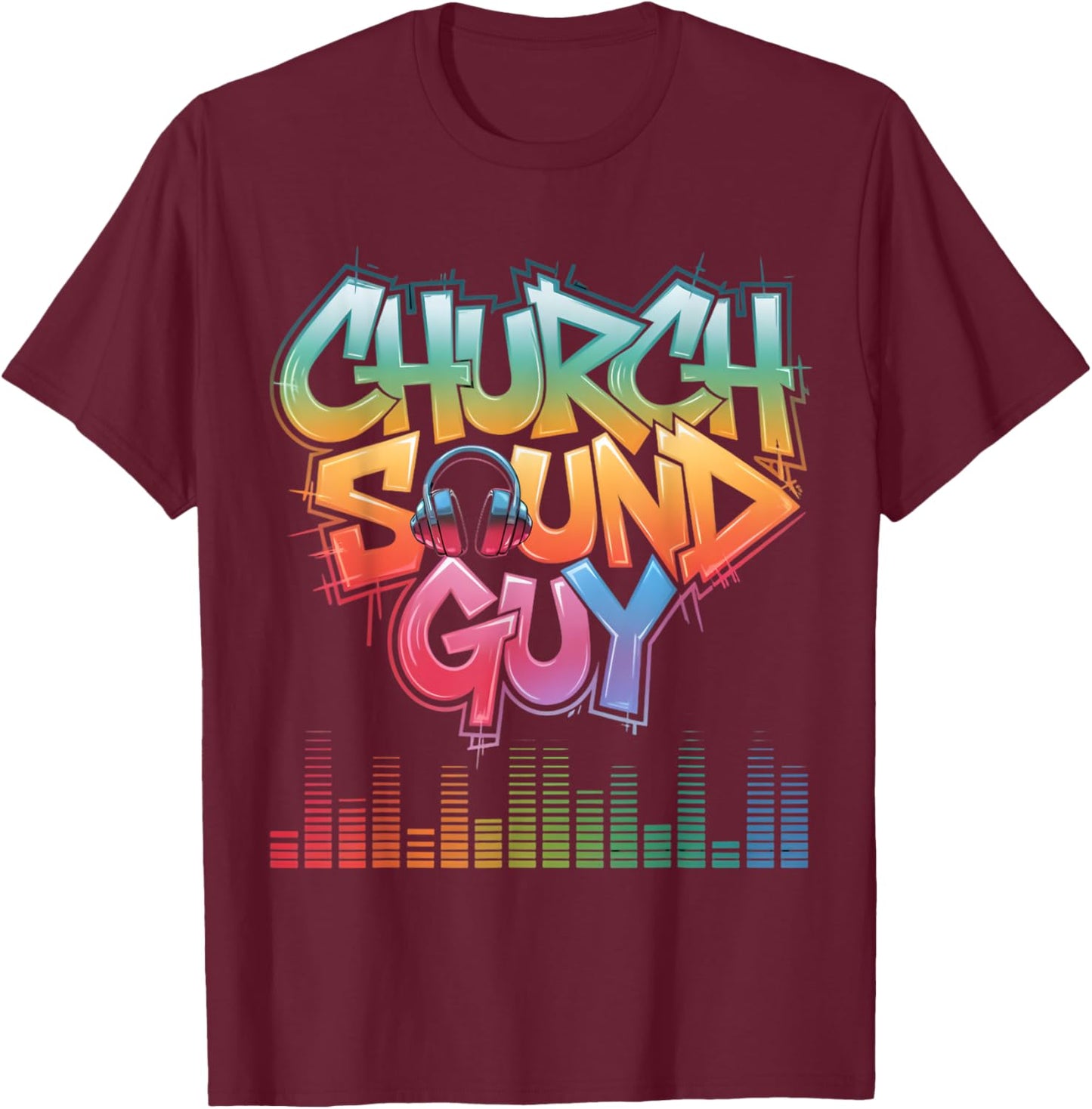 Church Sound Guy Recording Technician Church Sound Engineer T-Shirt - T-Shirt | Maroon