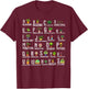 Plant Alphabet ABC Back To School Teacher Educational T-Shirt - T-Shirt | Maroon