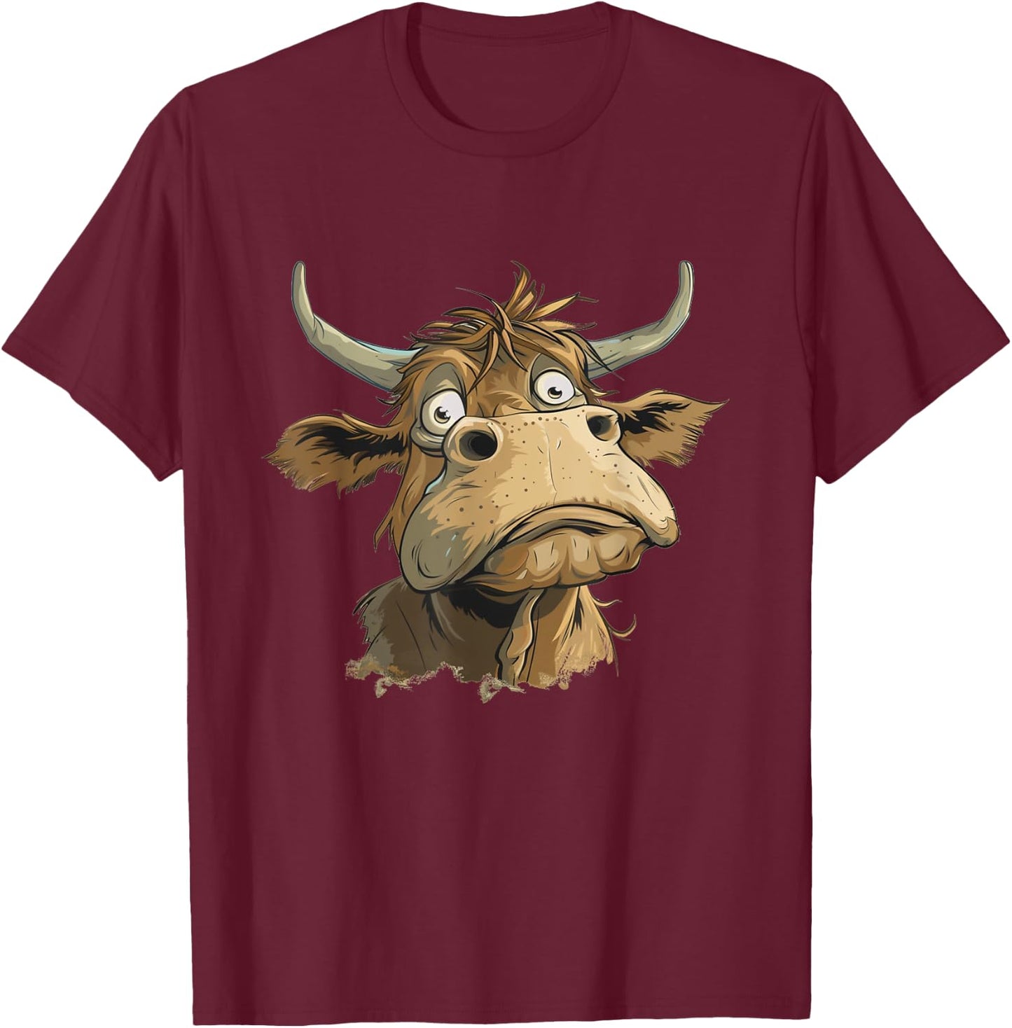 Nice Bullock Costume for pretty Animals and Cattle Lovers T-Shirt - T-Shirt | Maroon