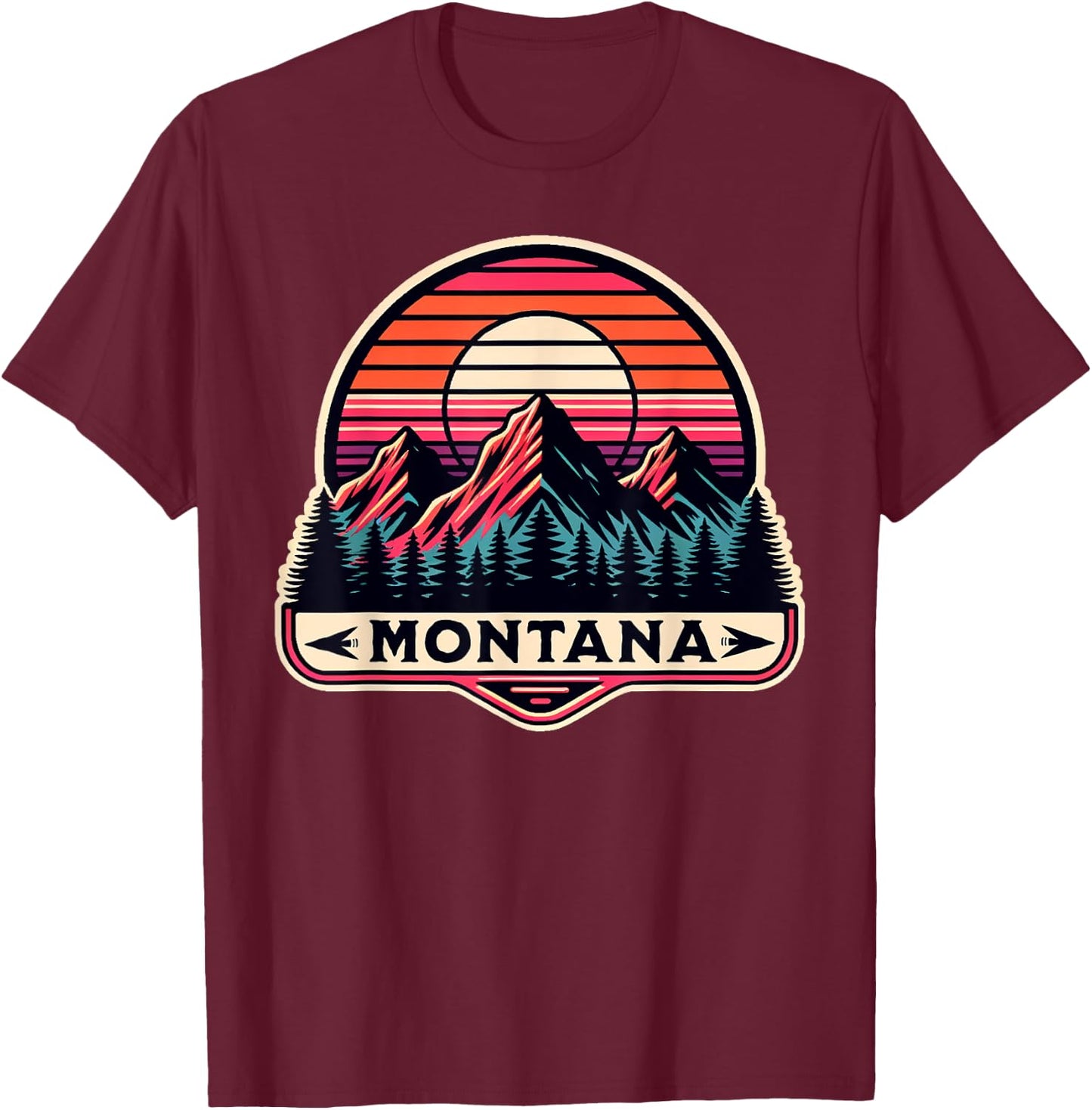Montana T-Shirt - T-Shirt | Maroon