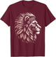 Native American Indian Day Pride Indigenous Cherokee Lion T-Shirt - T-Shirt | Maroon