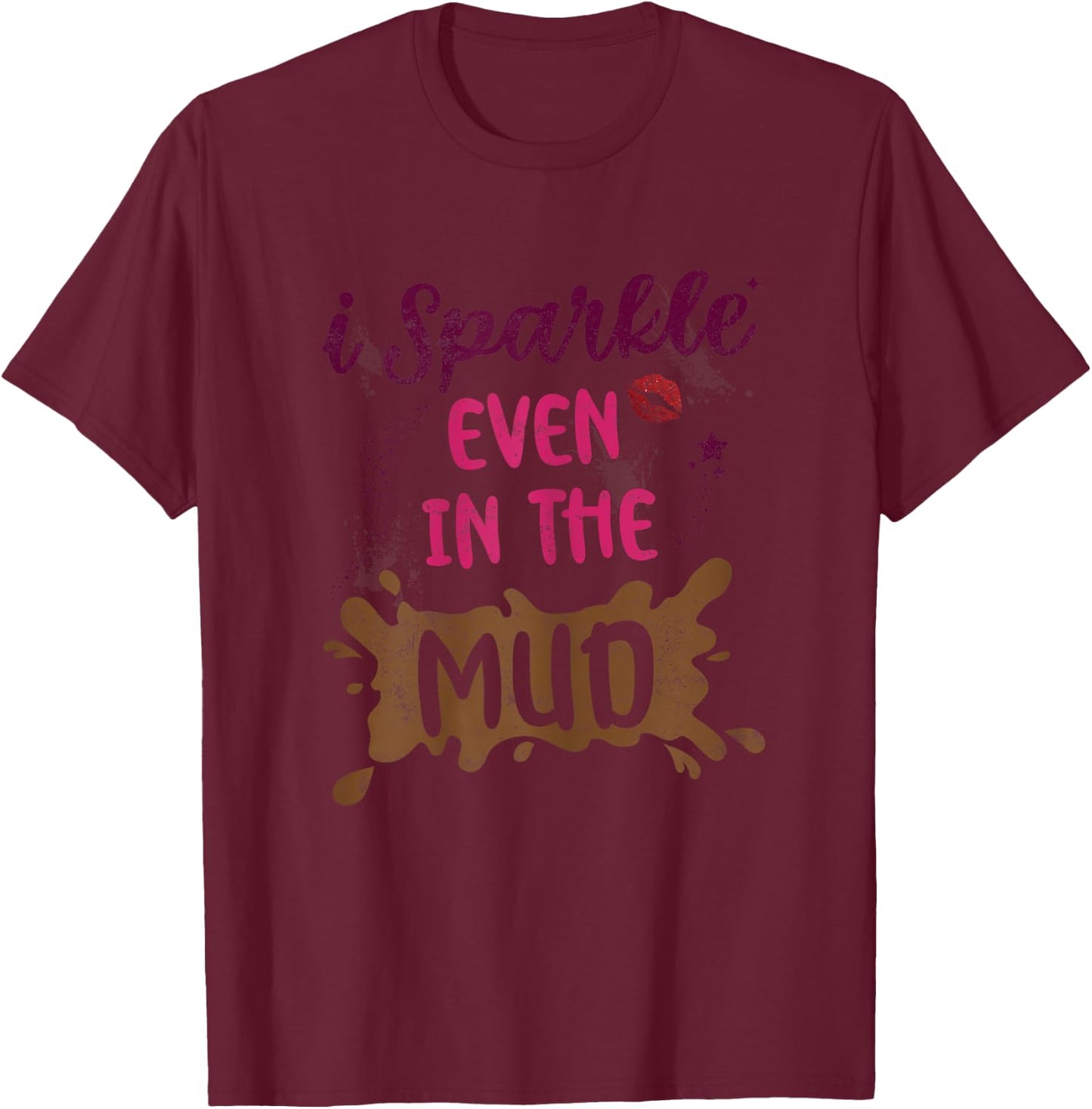 Funny Retro for Mud Runner Women T-Shirt - T-Shirt | Maroon