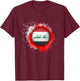 Proud Heritage Iraq Flag Soccer Ball T-Shirt - T-Shirt | Maroon